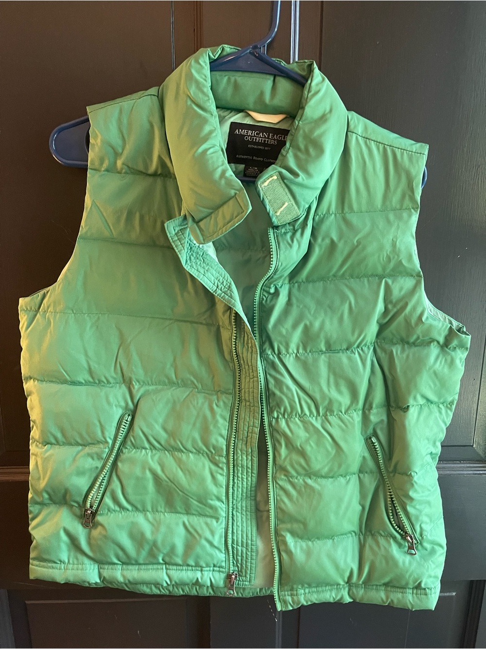 Women’s Green American Eagle puffer vest